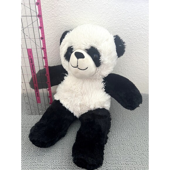 Teddy Mountain Plush Toy Stuffed Animal Panda Sitting at 11'' - Picture 1 of 6